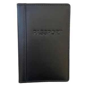 Dopp Black Leather Passport Jacket NWT